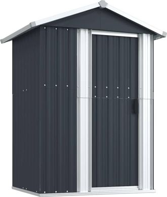 vidaXL Cobertizo De Jard&iacute;n Acero Galvanizado Antracita 126x97,5x177 Cm Vidaxl