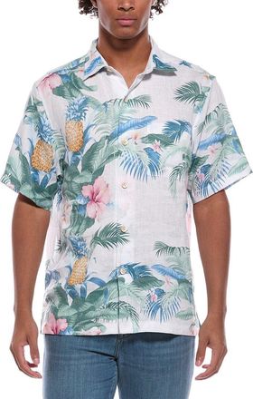 Tommy Bahama Pineapple Petals Linen Camp Shirt