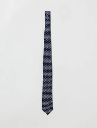 Ferragamo Cravatta Race Ferragamo in seta stampata