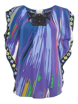 Pucci Kaftan silk top - Blue