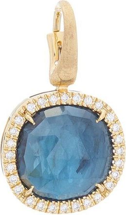 Marco Bicego Jaipur Color 18K 7.80 ct. tw. Diamond & London Blue Topaz Pendant