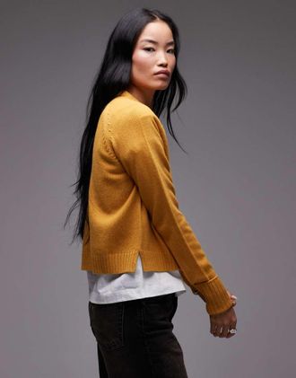 Arket Maglione girocollo arancione brunito in lana