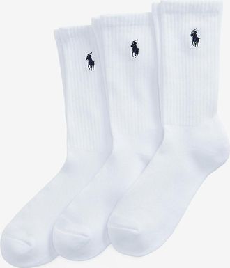 Polo Ralph Lauren 3er-Pack gef&uuml;tterte Sportsocken Pony