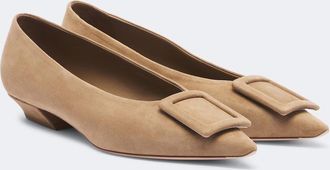 Roger Vivier Viv in The City suede ballet flats