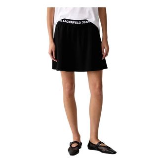Karl Lagerfeld KLJ Milano Logo Rok - Dames - Rokken - Zwart - Maat: XL Zijde