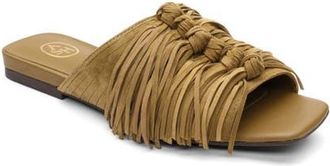 Ash Brigette Fringe Mule in Fir Green at Nordstrom, Size 10Us