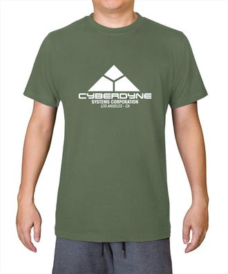 Generic Cyberdyne Systems Corporation - Mens 100% Organic Cotton T-Shirt - Khaki - Large