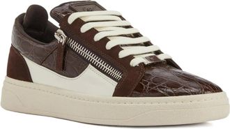 Giuseppe Zanotti Sneakers GZ94 con zip - Marrone