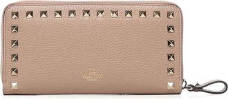 Valentino Garavani Rockstud Zip Around Wallet