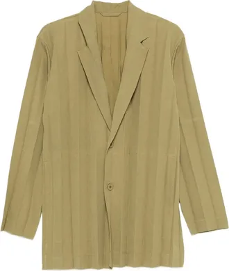 Homme Plissé Issey Miyake Blazer plissettato - Verde