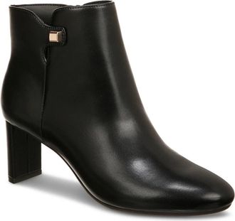 Alfani Boots Womens Black Almond Toe Block Heel Ankle Bootie LION771