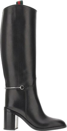 Gucci Leather boots with Horsebit detail Woman 37