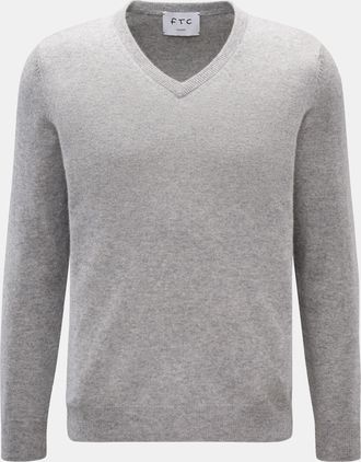 FTC Men - Cashmere V-neck jumper grey