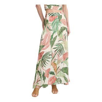 Guess Romana Maxi Rok - Dames - Maxi Rokken - Veelkleurig - S - Polyester - Rokken