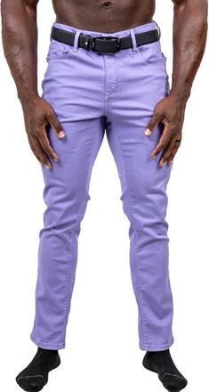 Maceoo Marthyr Stretch Skinny Jeans in Purple at Nordstrom, Size 34