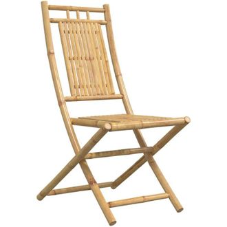 vidaXL Vidaxl - Folding Garden Chairs 4 pcs 46x66x99 cm Bamboo