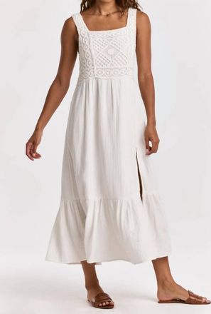 Dear John Denim Chasity Crochet Dress In White