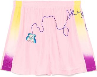 Sky High Farm Shorts con ricamo - Rosa