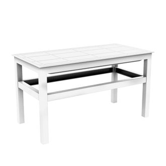 Resol Click-clack Mesa De Centro Interior, Exterior 90x45 Blanco