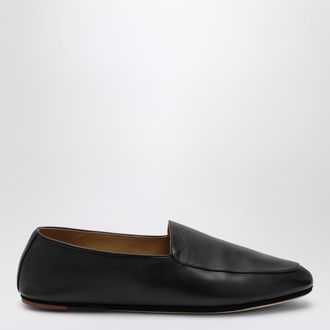 Loro Piana Anton Walk black lambskin loafers