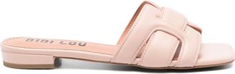 Bibi Lou Holly leather sandals - women - Rubber/Calf Leather/Calf Leather/Calf Leather - 37 - Pink