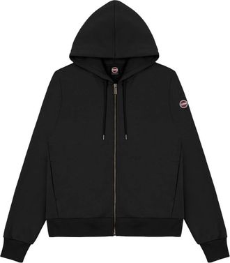 Colmar Hoodie met volledige rits - Heren - Sportshirts - Zwart - S - Katoen - Fitness