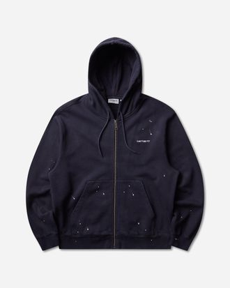 Carhartt Work in Progress Men s Hooded Painter Jacket Dark Navy (Destroy Wash)