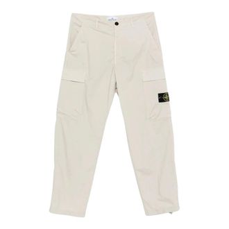 Stone Island Wide Broeken - Heren - Wijde Broeken - Beige - W31 - Broeken