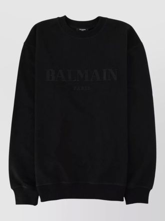 Balmain knit crew neck long sleeve sweater