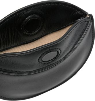 Jacquemus Womens Le Porte Ovale Calisso Wallet Black Leather