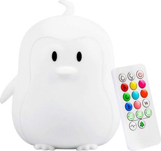 OEM L&aacute;mpara De Noche Con Forma De Ping&uuml;ino, Recargable Por Usb, Disponible En 9 Colores, Con Funciones T&aacute;ctiles Y De Control Remoto Ideal Para Dormitorios