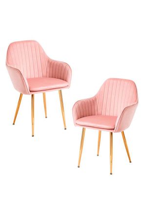 Regalos Miguel Regalos Miguel - Packs Sillas Comedor - Pack 2 Sillas Chic Golden - Rosa