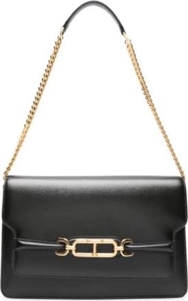 Tom Ford Zwarte Whitney Schoudertas - Dames - Schoudertassen - Zwart - ONE Size - Leer - Tassen