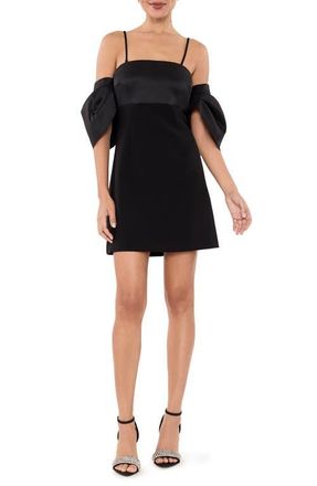 LIKELY Capri Cold Shoulder Minidress in Black at Nordstrom, Size 0