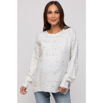 Pinkblush Speckled Knit Sweater in Ivory at Nordstrom, Size Medium