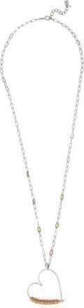 Robert Lee Morris Wire Wrap Heart Pendant Necklace in Two Tone at Nordstrom