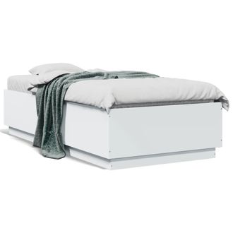 Berkfield Home Bed Frame without Mattress White 90x190 cm Single
