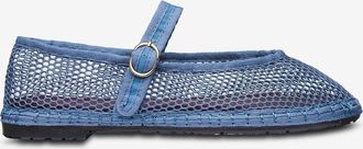 Flabelus Ballerinas mit runder Spitze aus Baumwollsamt Mafalda Moussu