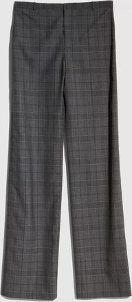 Gucci Checked Fine Wool Pants, Black