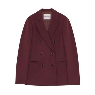 ottod'Ame Dubbelrijige Blazer - Dames - Jassen - Paars - Maat: S Leer