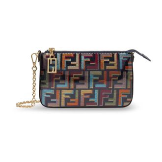 Fendi Cross Body Bags, female, Multicolor, Size: ONE SIZE Baguette Pouch