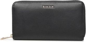 Francesco Biasia EDA Zip-Around Portemonnee - Dames - Portefeuilles - Zwart - ONE Size - Leer - Accessoires