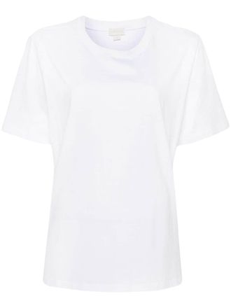 Hanro crew-neck organic cotton T-shirt - women - Organic Cotton - S - White
