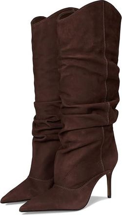 Schutz Maryana Up Slouch Womens Boots Root Brown : 7.5 M, Suede