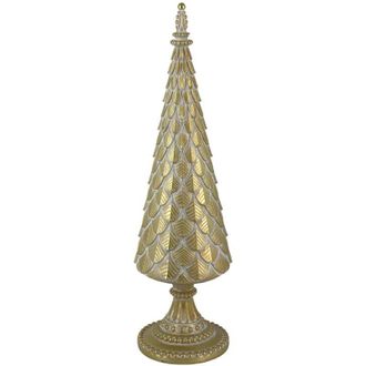 Vacchetti Rbol Resina Oro Cm12x12h42