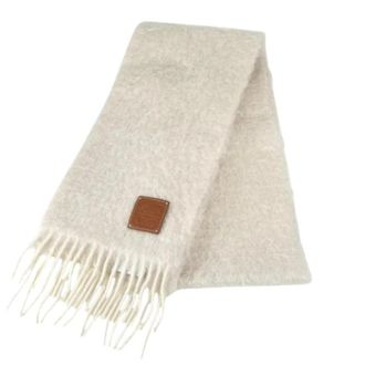 Loewe Pre-owned Scarves, female, Beige, Size: ONE SIZE Pre-owned Stole