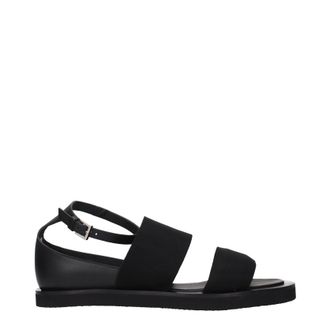 Max Mara Sandalen Metselwerk Vrouw Zwart Doek