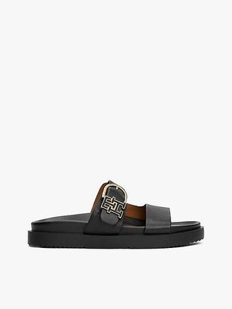Tommy Hilfiger Leather TH Monogram Cleat Sandals