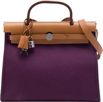 Herm&egrave;s Pre-owned Hermes Toile Herbag Zip 31 Satchel Ladies 7KI2HTF31WCXY411