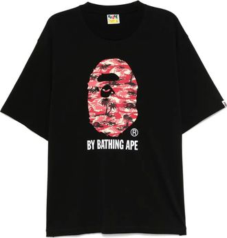 A Bathing Ape T-shirt con stampa logo - Nero